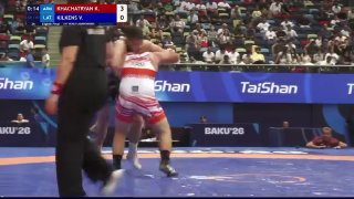 Хачик Хачатрян на чемпионате мира по борьбе