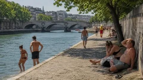 Аномальная жара во Франции в конце июня, погибло более 2000 человек