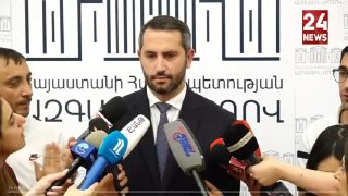 Рубен Рубинян выступает с заявлением об избирательных взятках в Гегаркунике