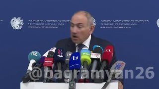 Премьер-министр Армении Никол Пашинян выступает с заявлением о национализации завода Араратцемент