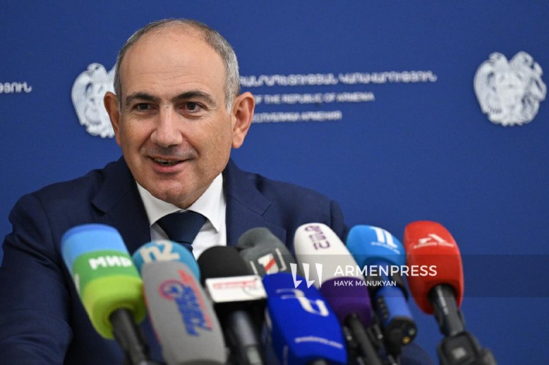 Премьер-министр Армении Никол Пашинян на брифинге, Гегаркуникская область