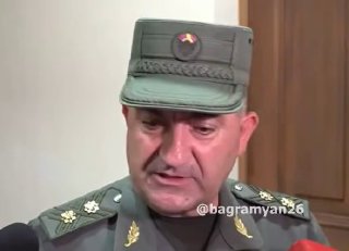 Эдвард Асрян, первый замминистра обороны РА, в Гегаркунике
