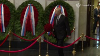 Церемония прощания с бывшим министром обороны Ивановым в Москве